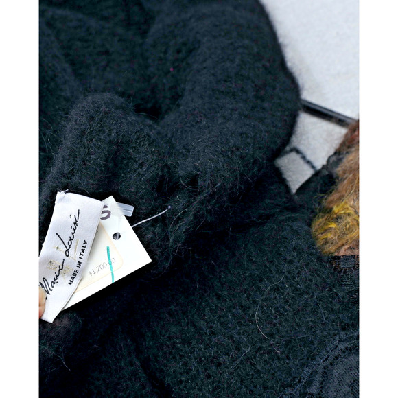 Vintage Marie Louise Angora Sheer Sweater Maxi Skirt Set Avant Garde Size 44 - Picture 16 of 16